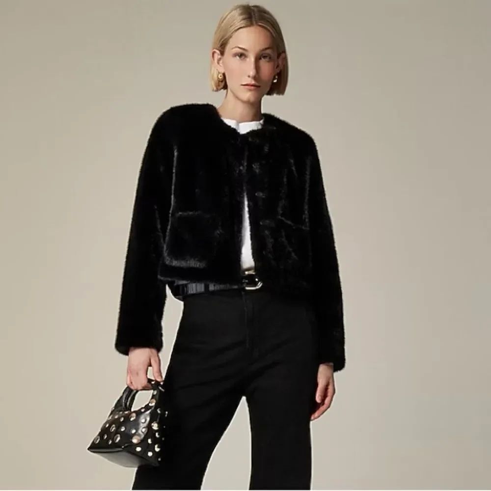 J Crew Faux Fur Lady Jacket NWT